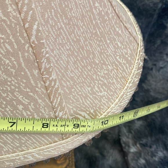 Elegant Gold Elephant Table Lamp with Beaded Trimmed Cloth shade - Picture 16 of 17